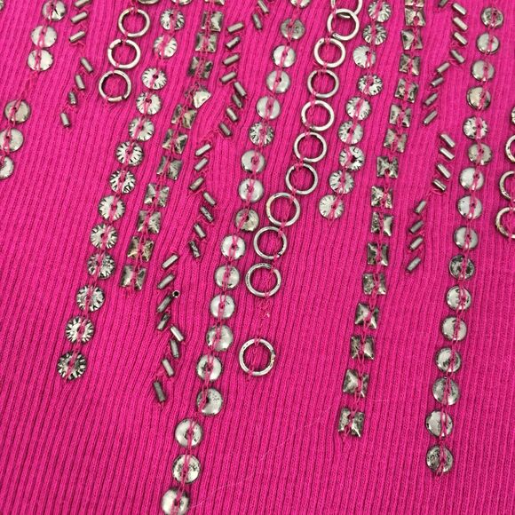 Motherhood Maternity Tank Top Purple Sleeveless Round Neck Rhinestone M Womens - Picture 7 of 10